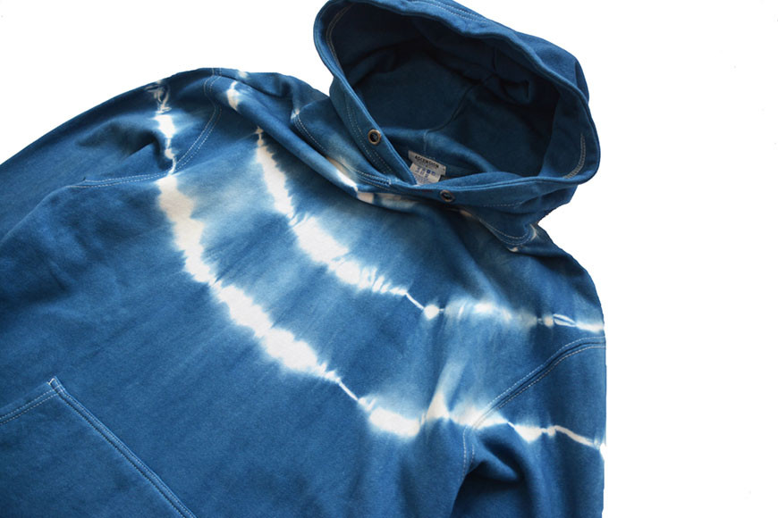 パーカー ASCENSION  藍染め タイダイ パーカーC 1枚  L