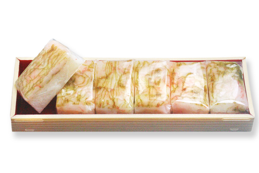 甘えび昆布〆の押し寿司 35g×6個 折箱入り 寿司 押し寿司 甘エビ 甘海老 富山名物 冷蔵/ます寿司屋ヒロ助/富山県 黒部市