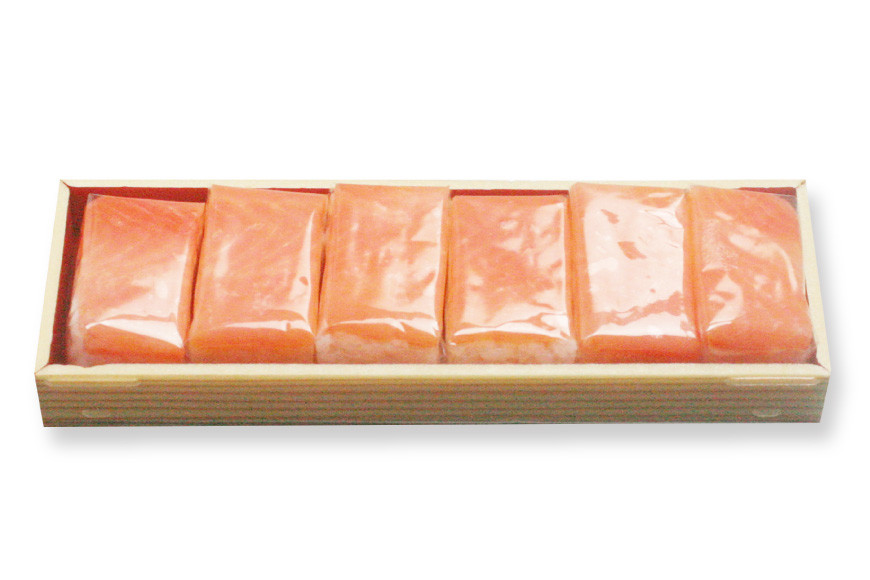 ますの押し寿司 35g×6個 折箱入り 寿司 鱒寿司 押し寿司 富山名物 冷蔵/ます寿司屋ヒロ助/富山県 黒部市