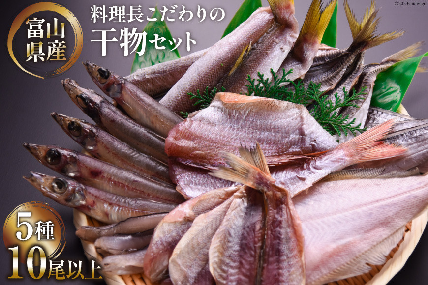 【2024年9月下旬より順次出荷】無添加 干物 詰め合わせ 5種類 10尾以上 期間限定 産地直送 冷凍 / 生地温泉たなかや / 富山県 黒部市