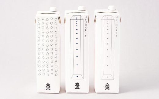 純米吟醸立山・特別本醸造立山・本醸造立山(1.2Lパック セット)