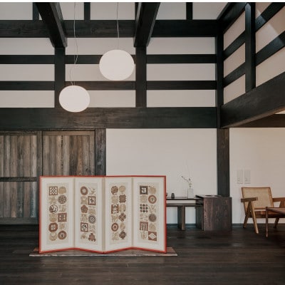 【楽土庵宿泊+越中いさみ太鼓見学付き】紙の部屋、夕朝食付「郷味(きょうみ)和食」ペア宿泊券