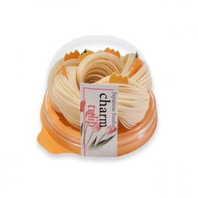 富山県砺波市　柿里商店　手延べ素麺「knot charm Tulip」お花もお召し上がりいただけます