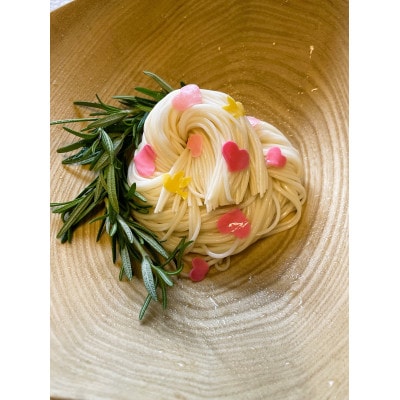 富山県砺波市　柿里商店「knot charm Heart3」　ハートあふれる手延べ麺