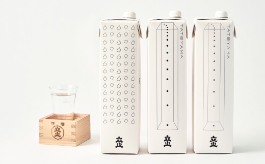 純米吟醸立山・特別本醸造立山・本醸造立山(1.2Lパック セット)