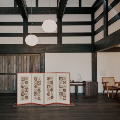 【楽土庵宿泊+越中いさみ太鼓見学付き】絹の部屋、夕朝食付「郷味(きょうみ)和食」ペア宿泊券