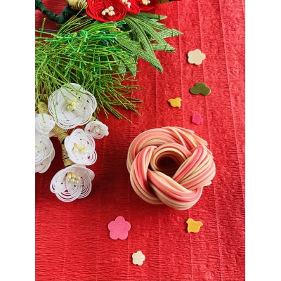 富山県砺波市　柿里商店「knot charm CHIDORI 3」めでた尽くしの紅白細うどん