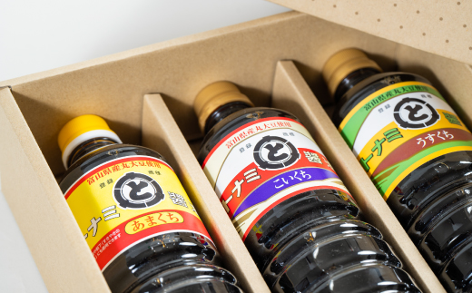 トナミ醤油　醤油3本セット