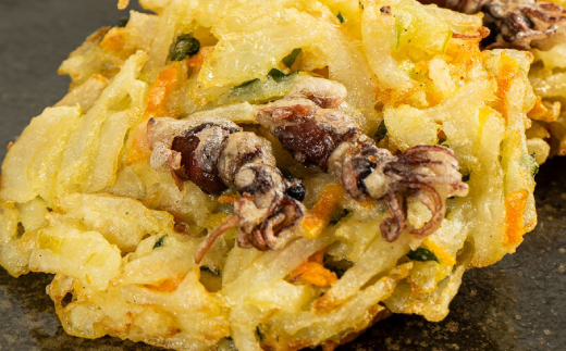 富山産ほたるいか入りかき揚げ【かき揚げ丼の具10食セット】【配送不可地域：離島】