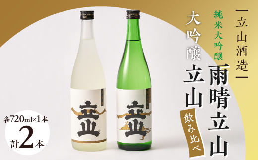 大吟醸立山・純米大吟醸雨晴立山(720ml セット)