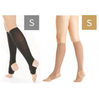 キュッとひきしめレッグシェイパー2枚セット(黒・Sサイズ、ベージュ・Sサイズ)
