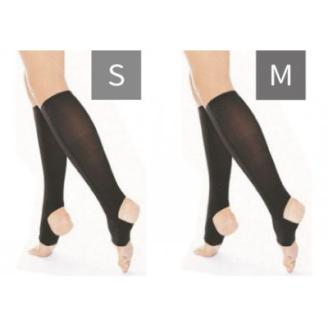 キュッとひきしめレッグシェイパー2枚セット(黒・Sサイズ、黒・Mサイズ)