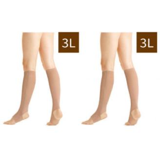 キュッとひきしめレッグシェイパー2枚セット(ベージュ・3Lサイズ×2枚)