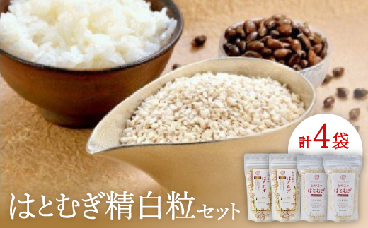 はとむぎ精白粒セット(大粒200g×2袋、砕粒500g×2袋)