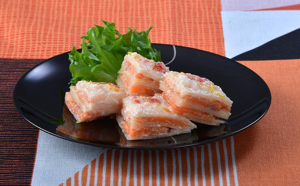 南砺市名産のかぶら寿しをヒントに～肴菜と糀の【ミルフィーユ】（キングサーモン入）125ｇ×２