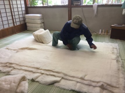 1級技能士が厳選した綿を使用！ 匠の敷布団