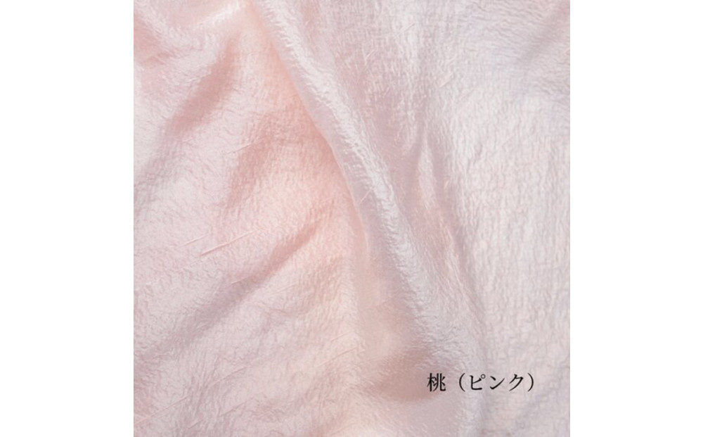 【南砺市】松井機業「城端しけ絹」美髪枕カバー　桃（ピンク） 桃