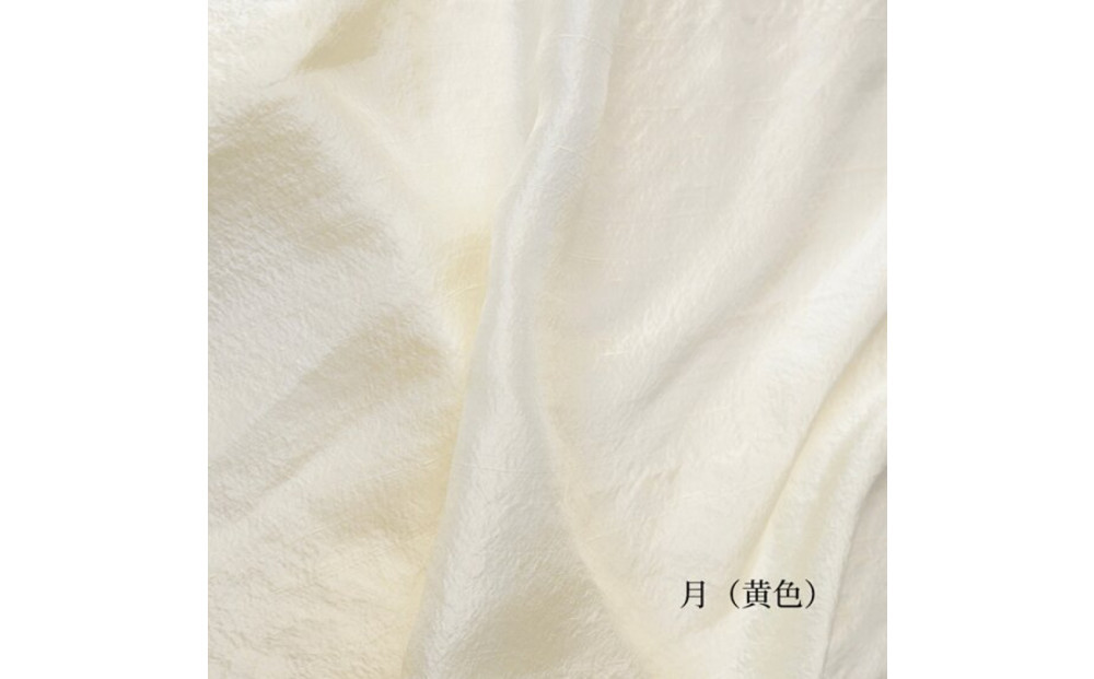 【南砺市】松井機業「城端しけ絹」美髪枕カバー　月（黄色） 月（黄色）