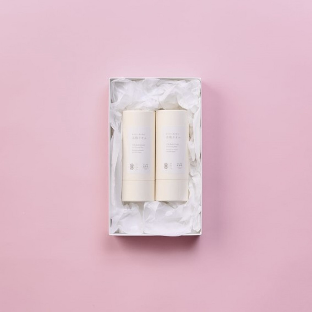 【南砺市】松井機業「城端しけ絹」使うほどに肌が喜ぶ　美肌タオルセット