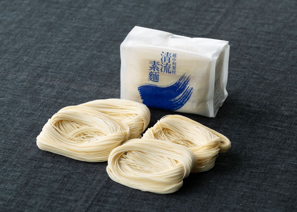 清流素麺（10袋入り）白段ボール《南砺の逸品》 10袋入り