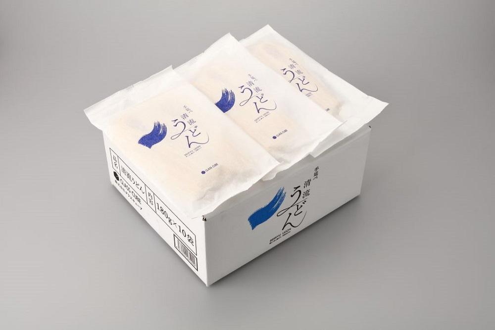 手延べ清流うどん（10袋入り）白段ボール