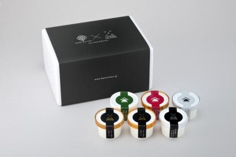 南砺市の郷土の味「干柿・あんぽ柿」とウイスキーのアイス＆里山のオーベルジュアイス（５種６個）