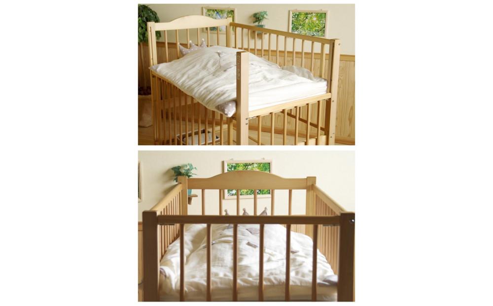 ツースライドベッドNA＋「スターレットゴールド」ベビー布団8点セット