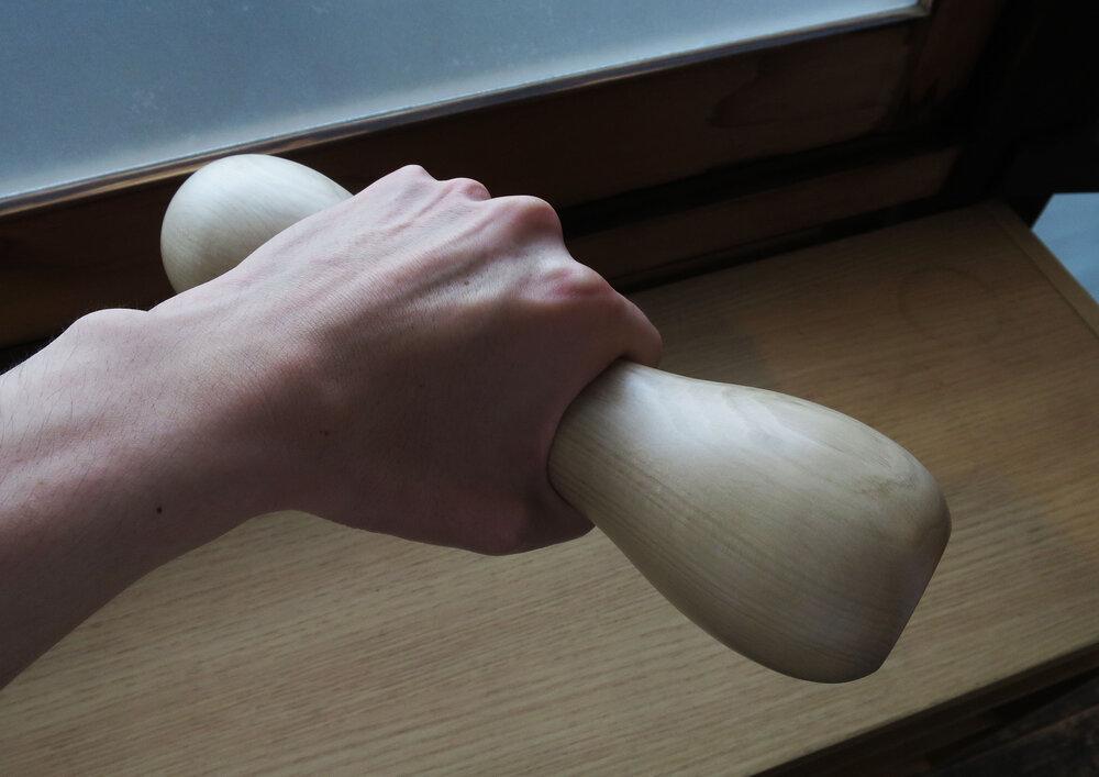 木製ダンベル 2本「BANBEL」 メープル材×バット職人 2本