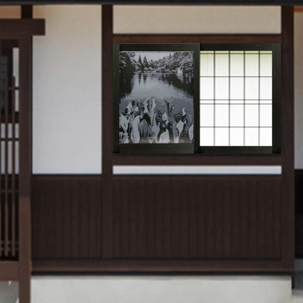 グッドデザイン賞受賞　網戸張替シート【縄が池の水芭蕉】 【縄が池の水芭蕉】