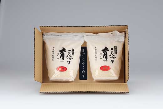 【令和7年産】厳選 　富山県産こしひかり　育（はぐくみ）白米２個セット　2kg×2個《南砺の逸品》 厳選　4kg（内容量2kg×2個）