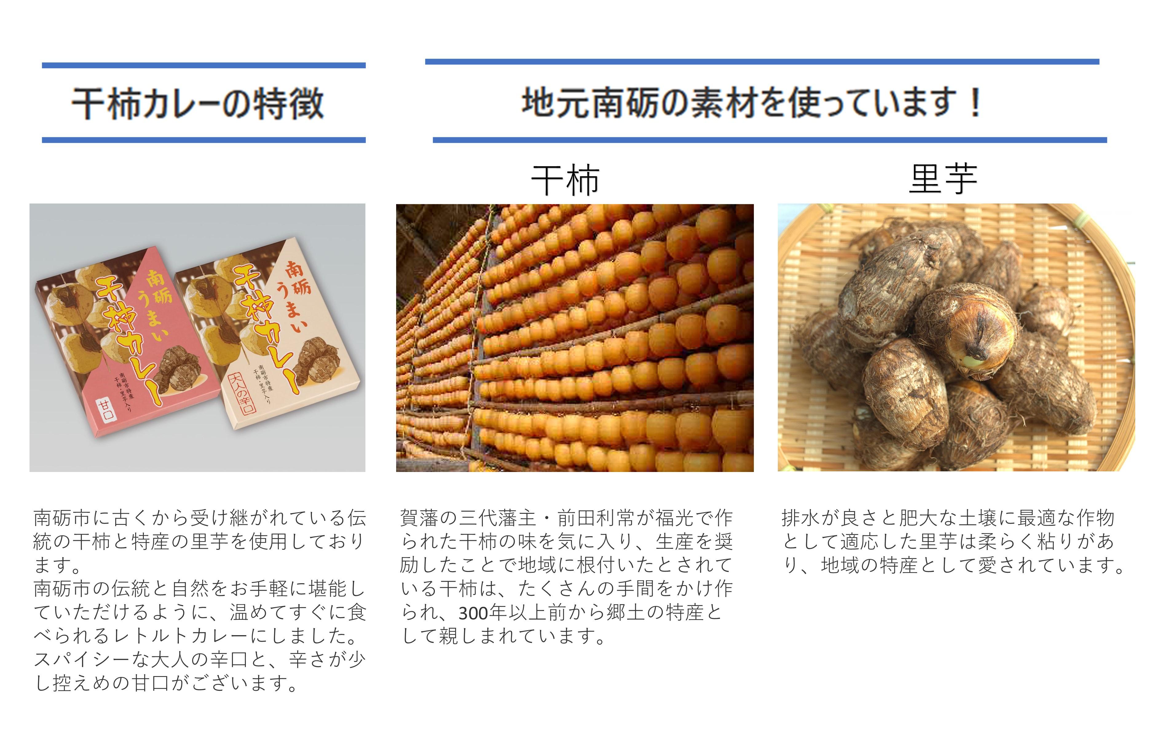 南砺うまい干し柿カレー(甘口) 甘口　５食