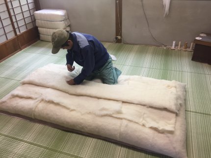 1級技能士が厳選した綿を使用！ 匠の敷布団