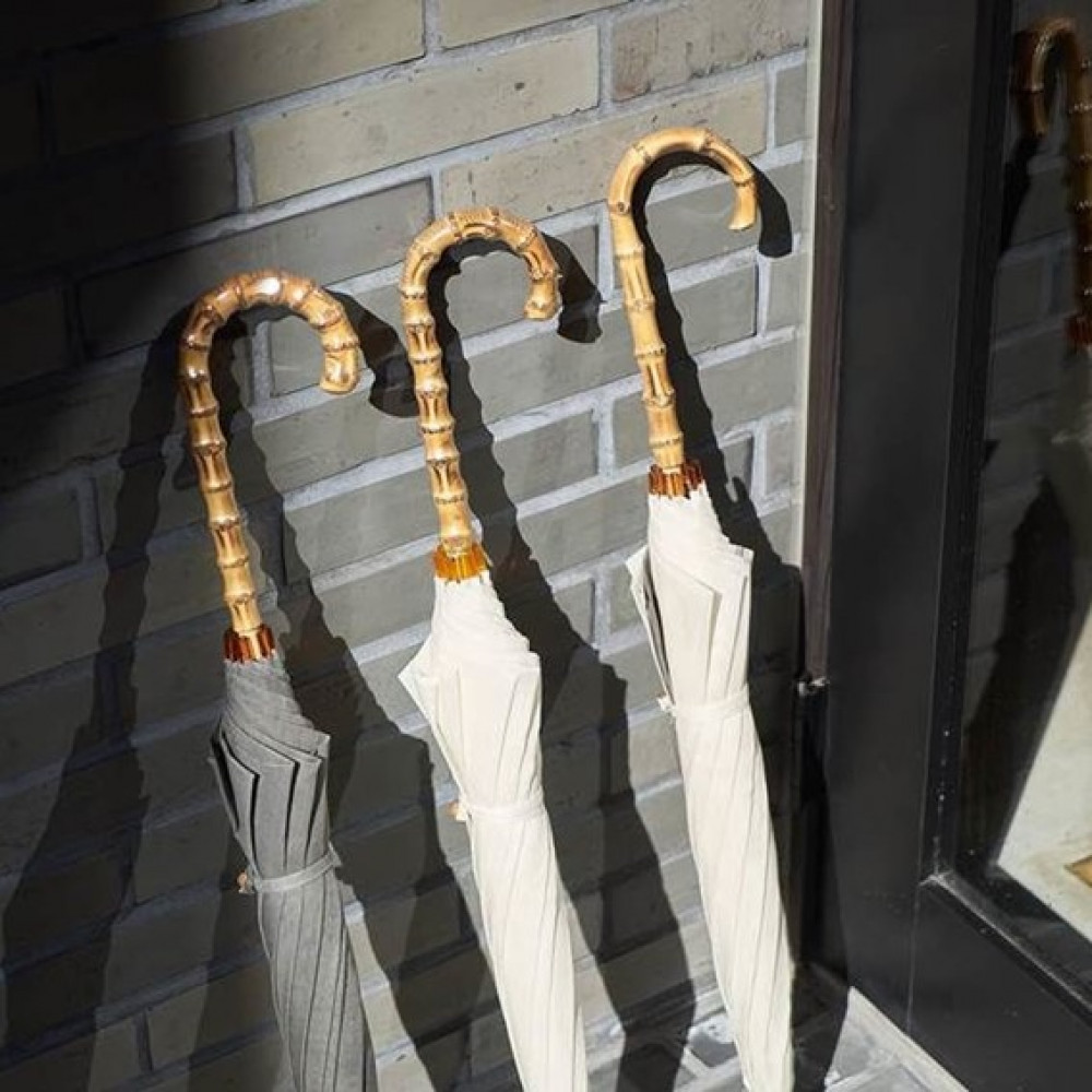 【南砺市】松井機業「城端しけ絹」しけ絹の日傘（麻炭）◆受注生産 ご注文後2〜3ヶ月