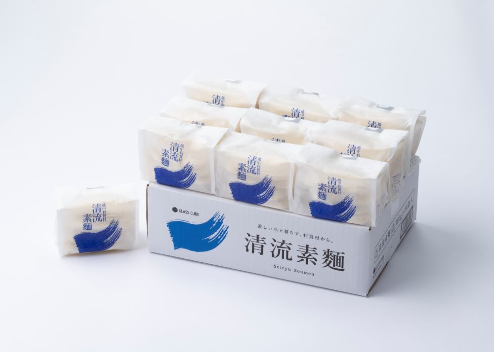 清流素麺（10袋入り）白段ボール《南砺の逸品》 10袋入り