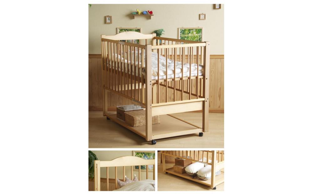 ツースライドベッドNA＋「スターレットゴールド」ベビー布団8点セット