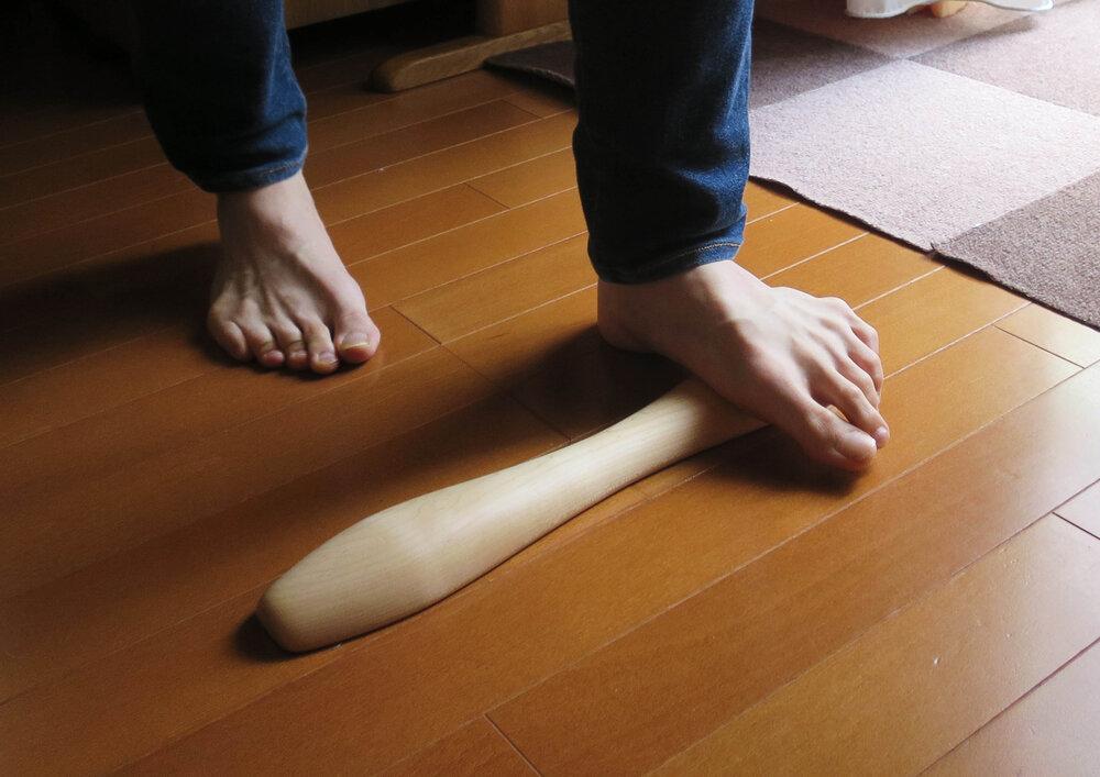 木製青竹踏み「BATFUMI soft」 メープル材×バット職人