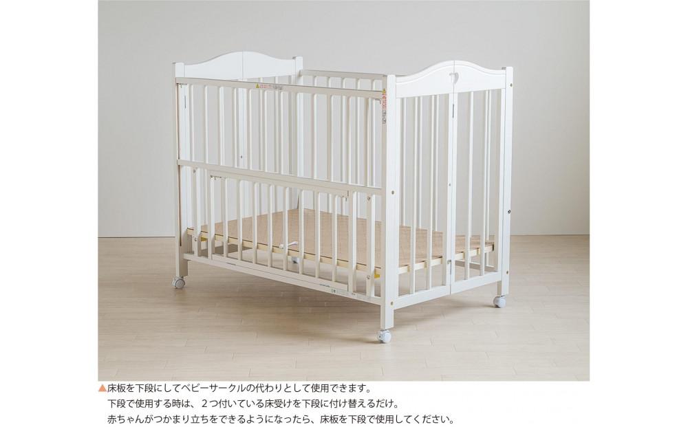 ワンタッチベビーベッド「チェリッシュ（ＷＨ）ホワイト色」　