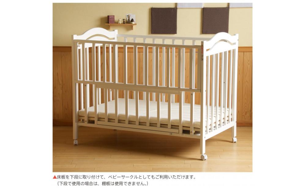 ベビーベッド 「アリス WH」＋「スターレットゴールド」ベビー布団8点セット