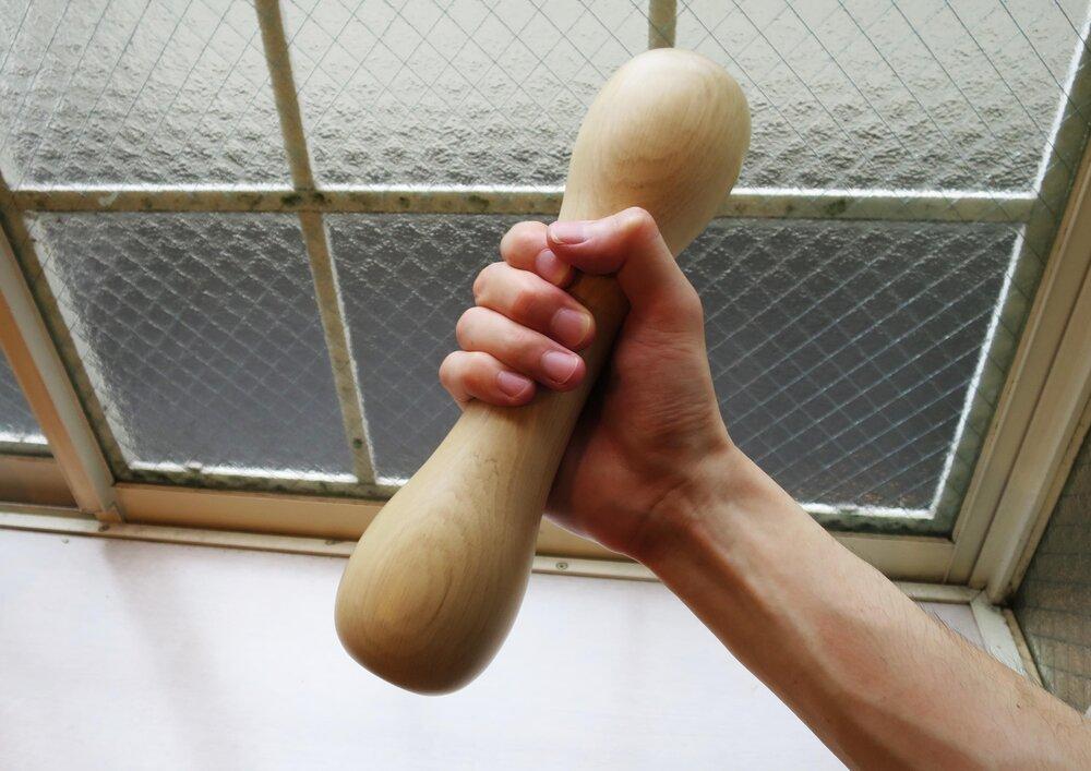 木製ダンベル 2本「BANBEL」 メープル材×バット職人 2本