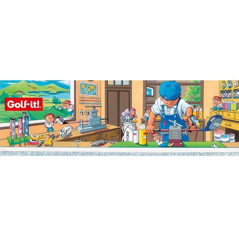 【ダークブラウン】パワフルスイングSQ（スクエア）グリップ付バット型 ドライバー アイアン スウィング ウォーミングアップ ウォームアップ ゴルフ スイング練習器具 バット ロンウッド ライト LITE M-633