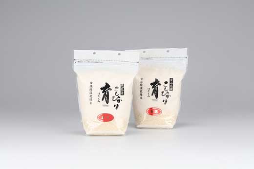【令和7年産】厳選 　富山県産こしひかり　育（はぐくみ）白米２個セット　2kg×2個《南砺の逸品》 厳選　4kg（内容量2kg×2個）