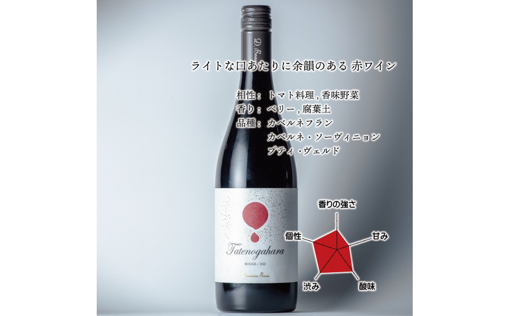 立野原 メルロー 2022 ワイナリー風景ポチ袋5枚セット付き