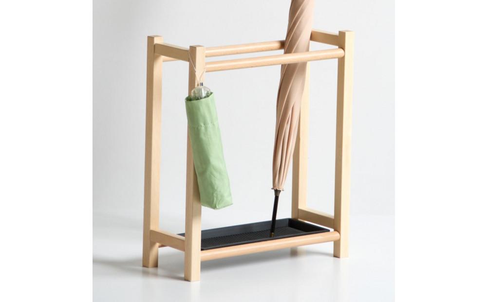 シンプル＆リーズナブルな「木製 傘立て ワイド NA」