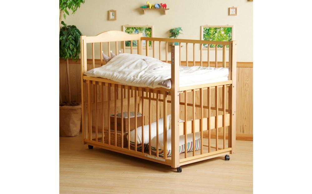 ツースライドベッドNA＋「スターレットゴールド」ベビー布団8点セット