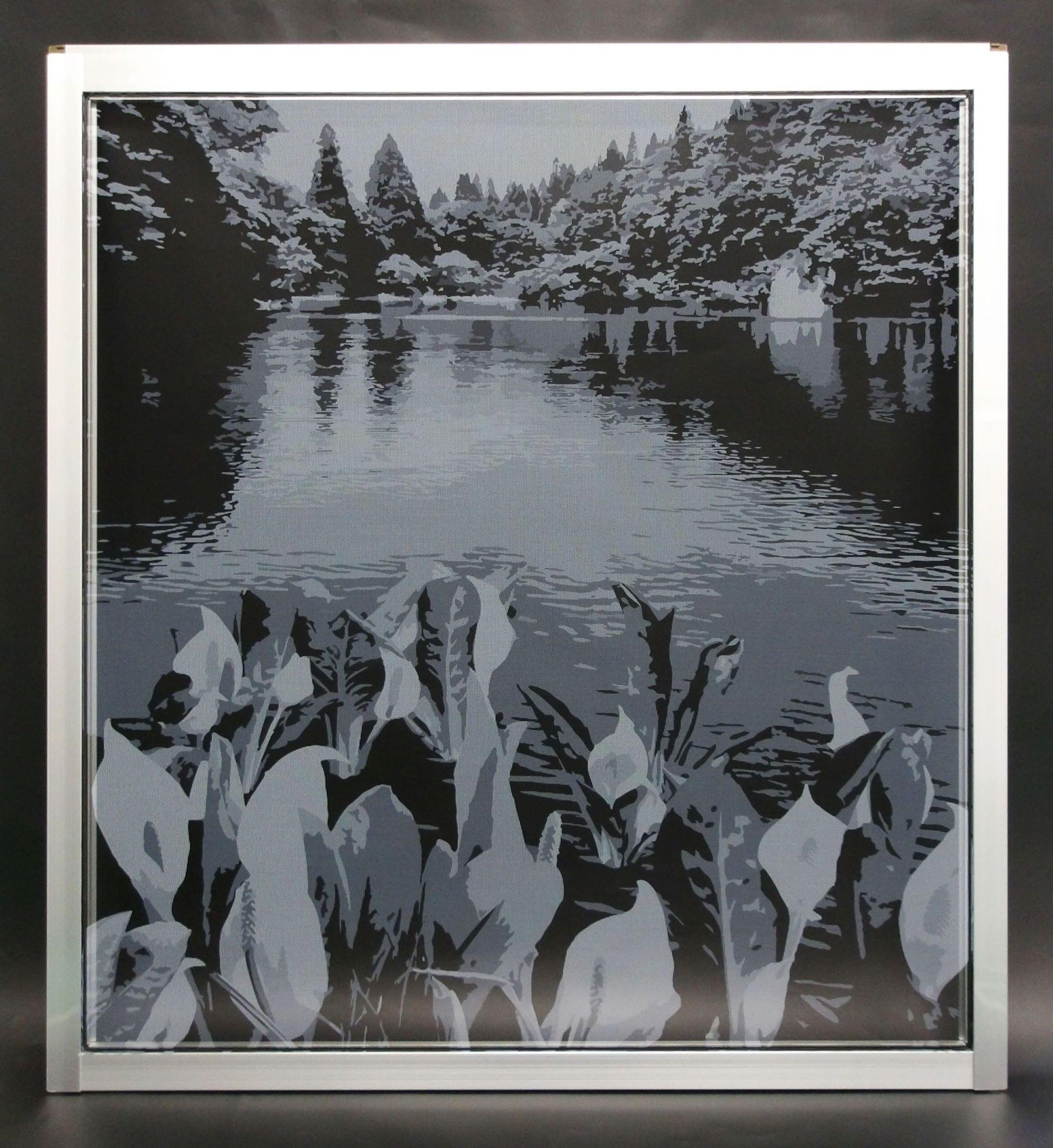 グッドデザイン賞受賞　網戸張替シート【縄が池の水芭蕉】 【縄が池の水芭蕉】