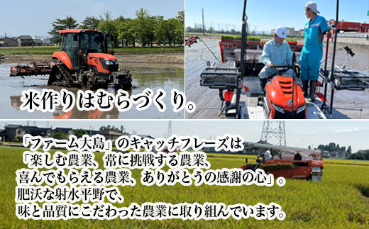 【射水市】【総理大臣賞】【三世代交流】【射水の美味しいお米】射水市 おおしま ほほ笑み米 R8年度産 富富富20kg（5kg×4）【玄米】 ※離島への配送不可 ※2026年10月上旬～10月下旬頃に順次発送予定