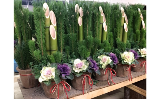 【射水市】【射水市の素敵な手作り商品】【職人の門松】庭師が作る本格派ミニ門松 単品（1基）※離島への配送不可 ※2025年12月下旬頃に順次発送予定