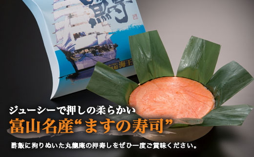 【射水市】【射水のおいしい食品】【魚介】ます二重桶　ます寿し ※翌日配達可能エリア(北陸、関東、中部、近畿地方)のみ