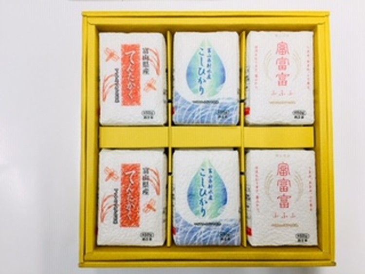 ふるさとのお米 3合 6個 セット てんたかく こしひかり 富富富 詰め合わせ ギフト 米 お米 こめ コメ おこめ 白米