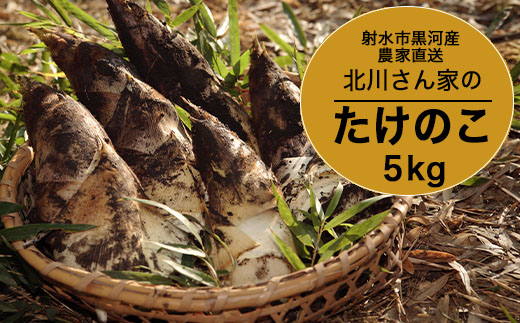 【射水市】【射水のおいしい食品】射水市黒河産 農家直送 北川さん家の たけのこ 5kg ※2026年4月下旬頃～5月中旬頃に順次発送予定 ※離島への配送不可
